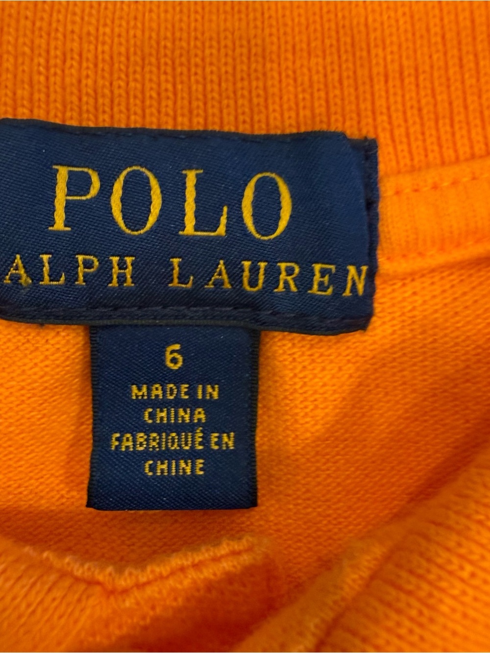 Polo Ralph Lauren Boys 2 PCS Set Orange Polo & Tan Chinos Size 6 EUC - Picture 5 of 14